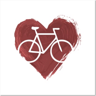 Cyclist's Heart Posters and Art